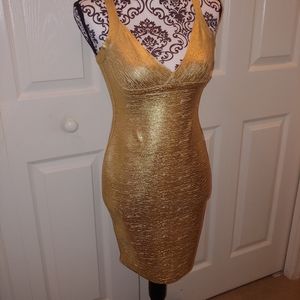 Gold dress size L